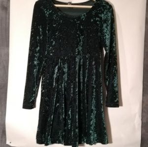 Green Velvet Dress